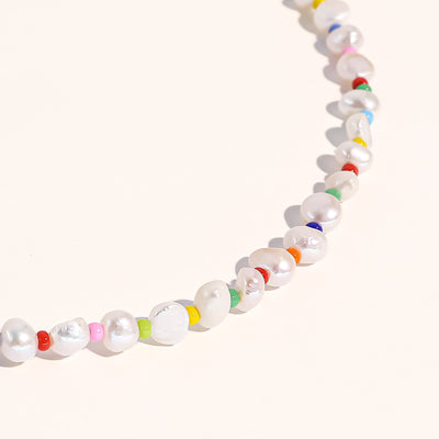 Amber Rainbow Pearls Necklace - Joey Baby