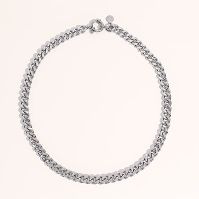Lisa Silver Cuban Chain Necklace - Joey Baby