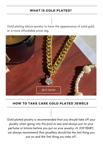 How To Take Care 18K Gold Plated Jewelry