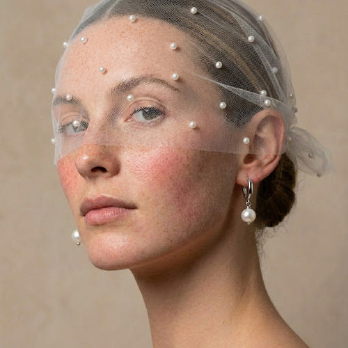 Baroque Pearl Bridal Necklace & Earrings Set