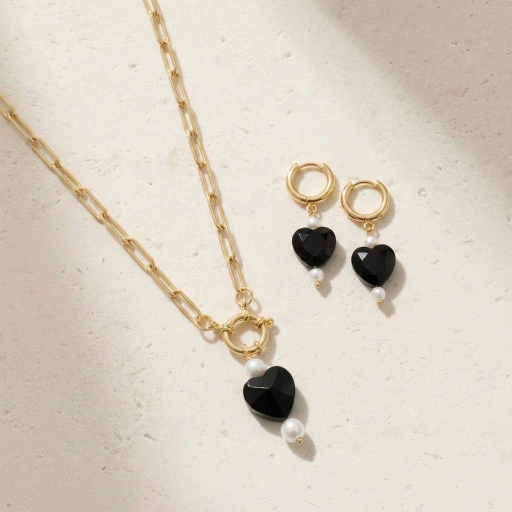 Natasha Necklace and Earrings Set