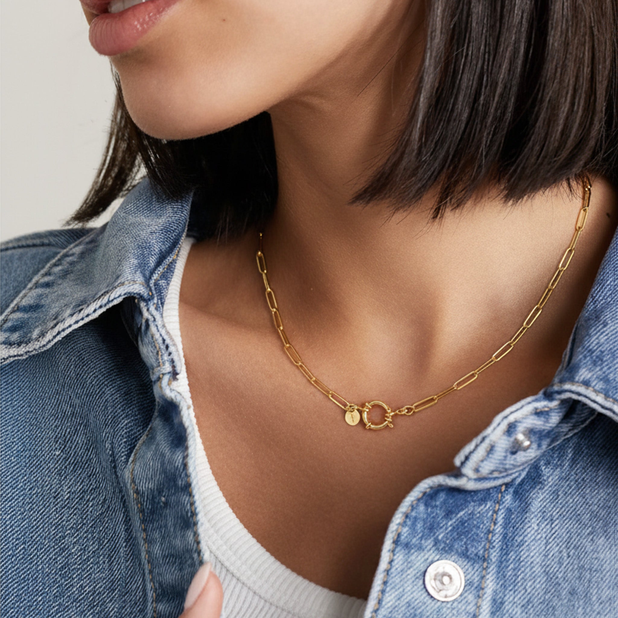 Elaine Dainty Gold Chain Necklace