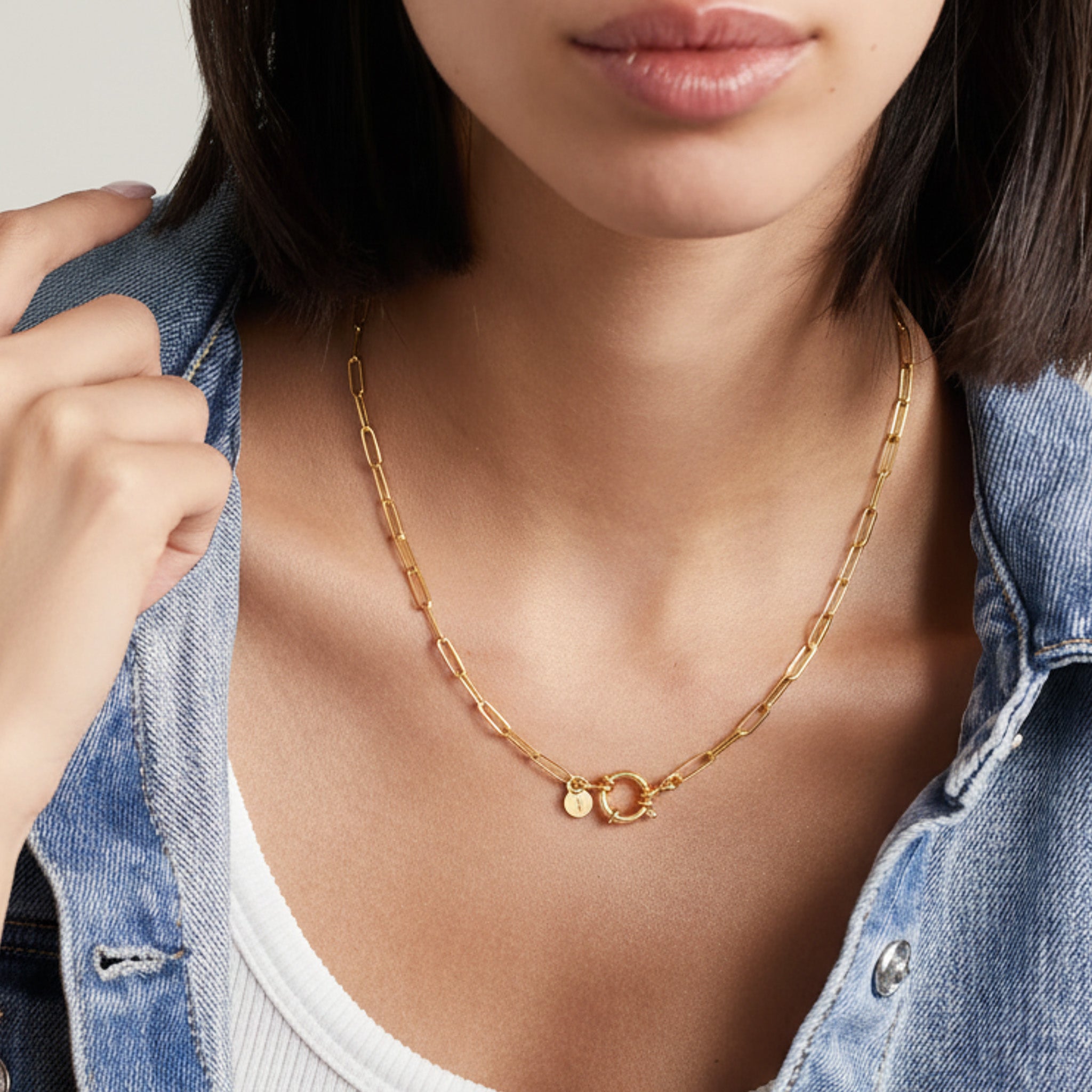 Elaine Dainty Gold Chain Necklace
