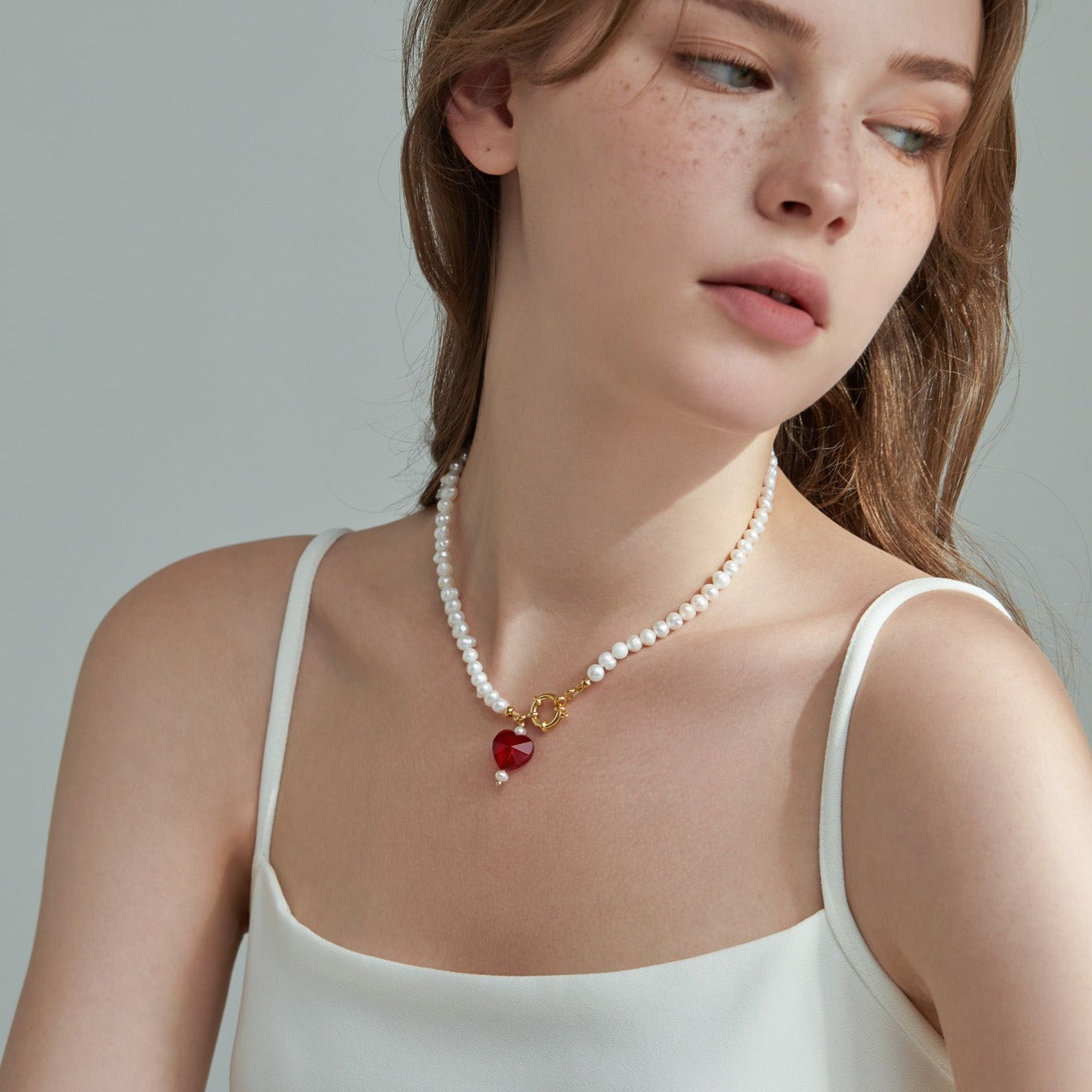 Red Heart Freshwater Pearl Necklace: The Perfect Symbol of