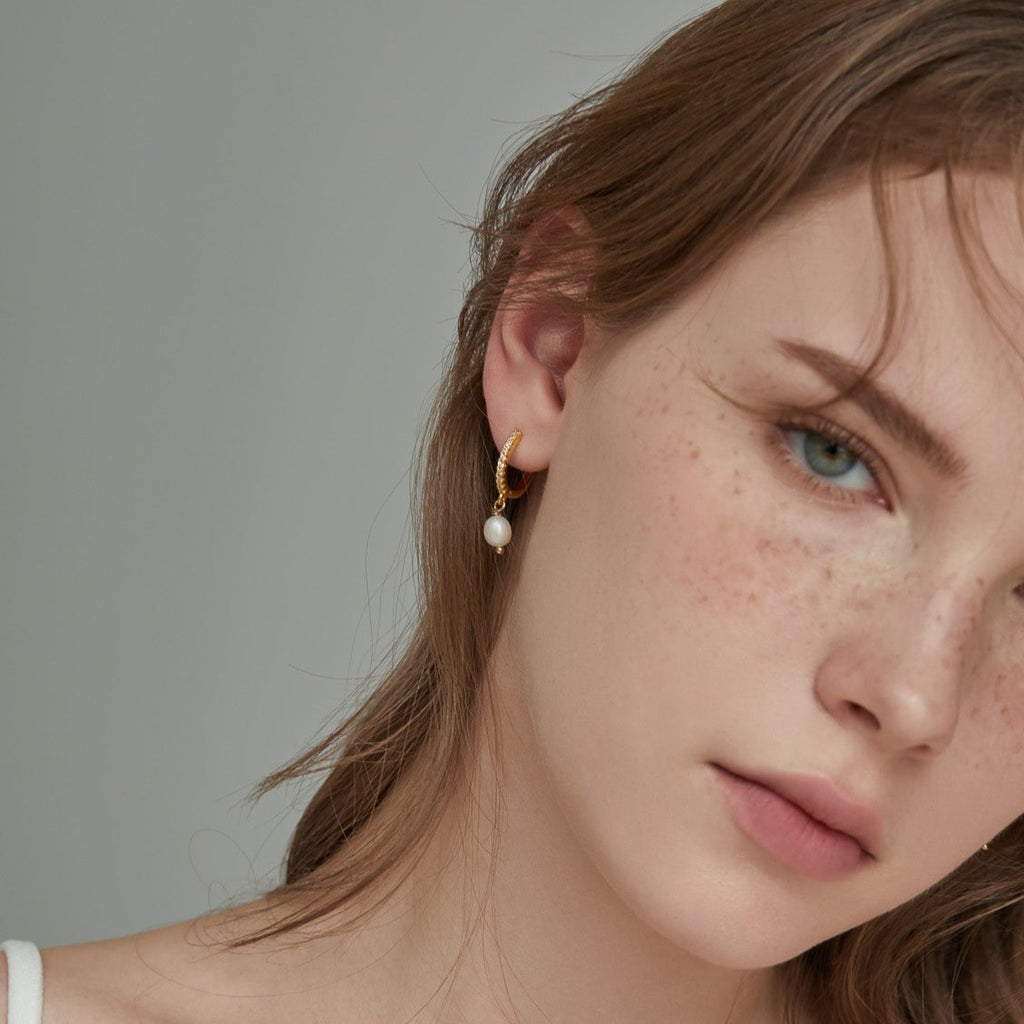 Layla Pearl Drop Earrings - Joey Baby