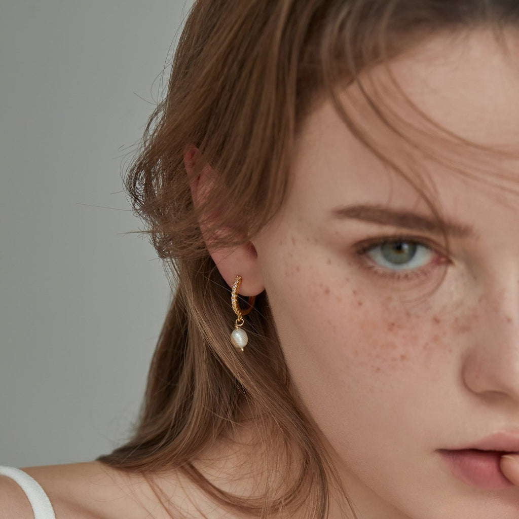 Layla Pearl Drop Earrings - Joey Baby