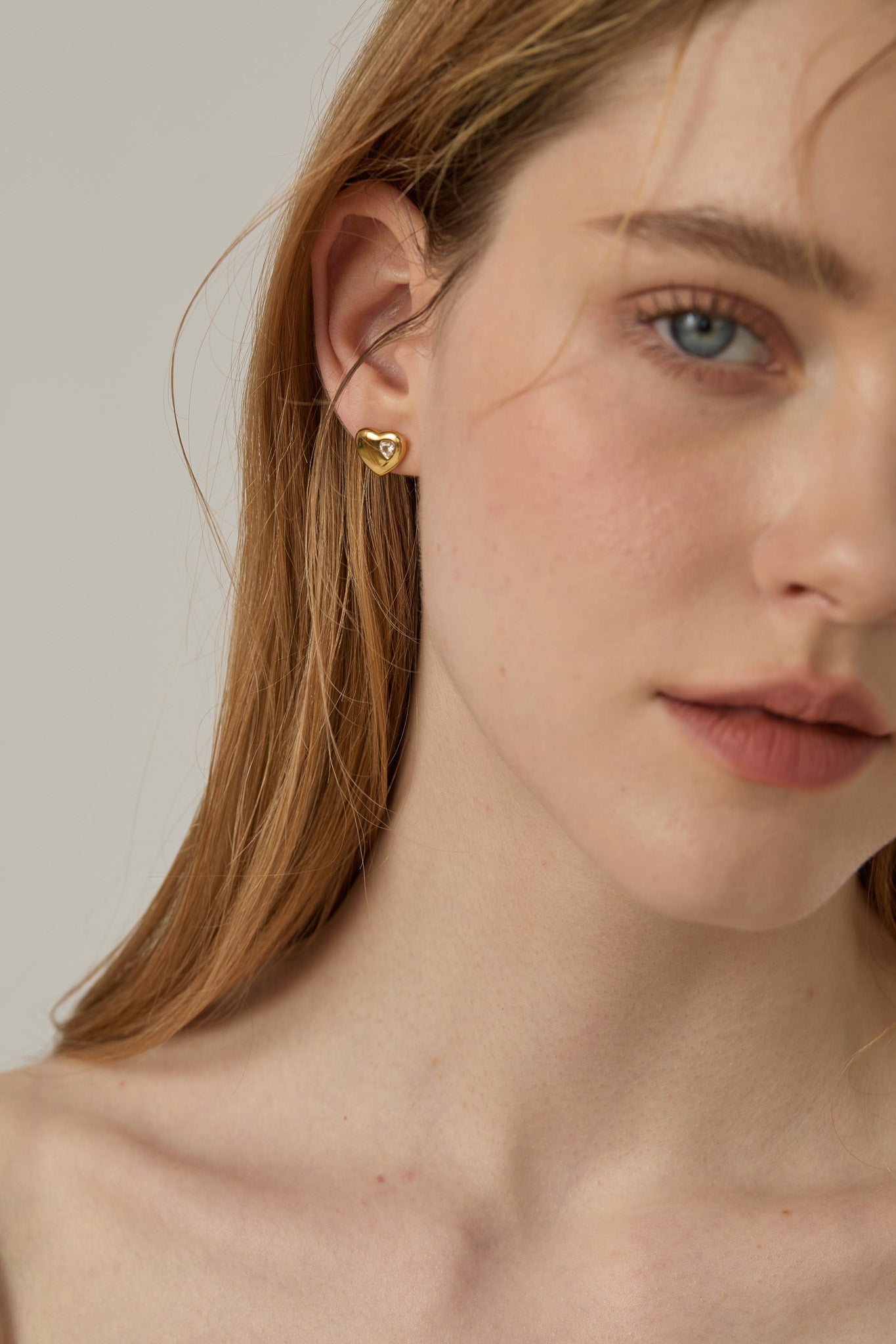 Ciara Heart Stud Earrings - Joey Baby