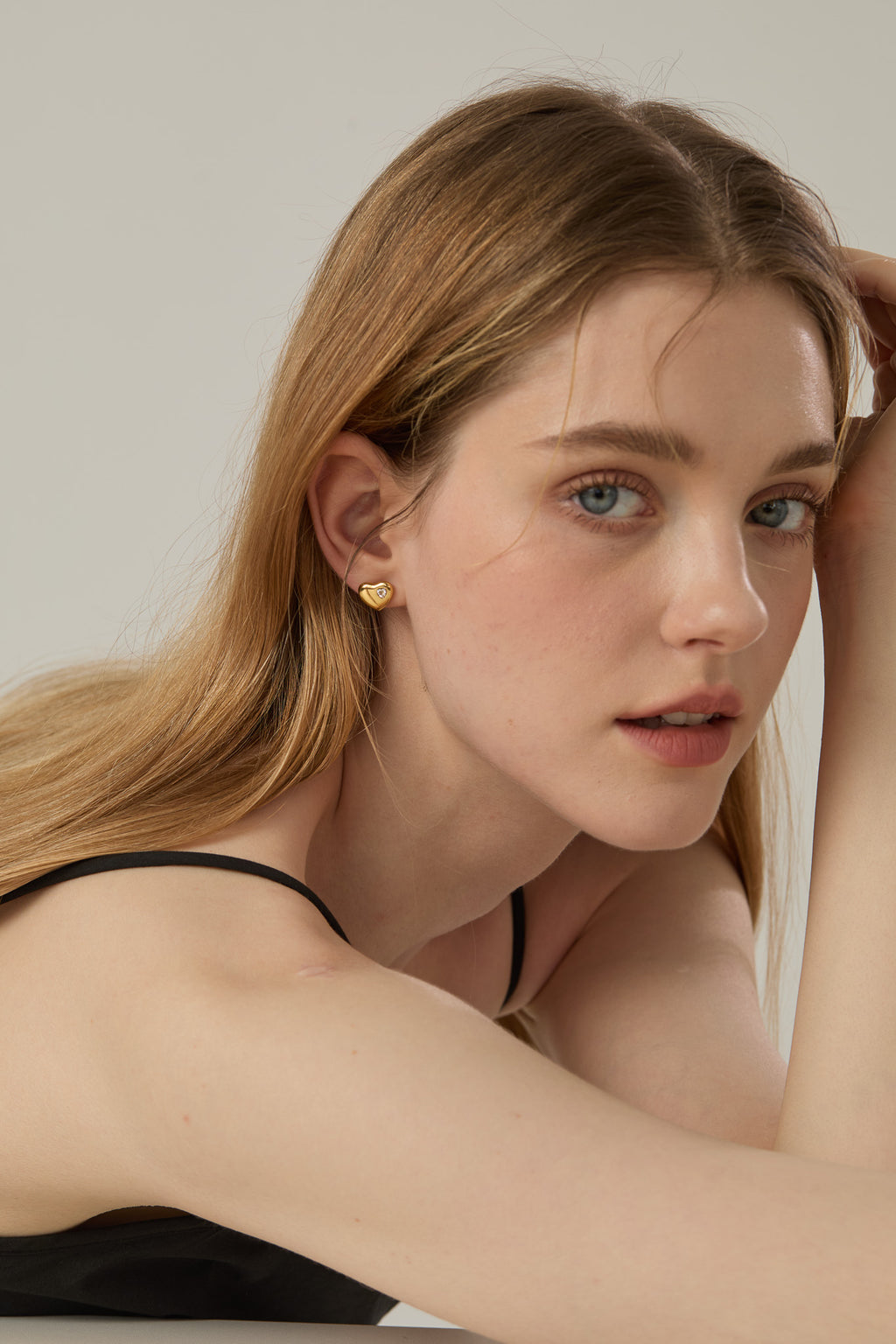 Ciara Heart Stud Earrings - Joey Baby