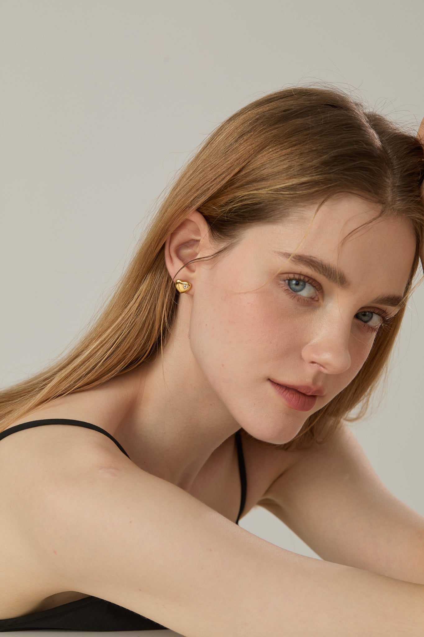 Ciara Heart Stud Earrings - Joey Baby