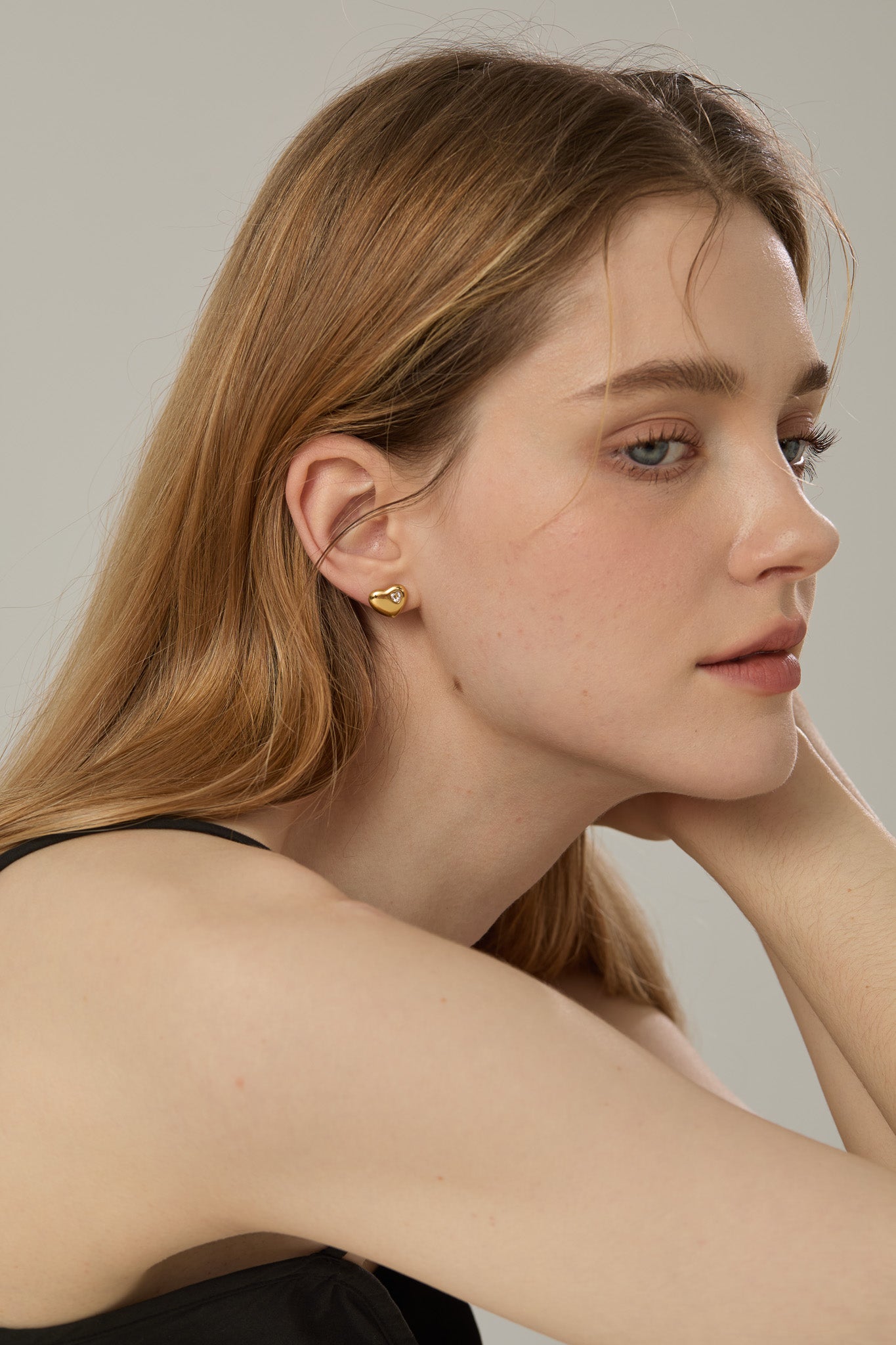 Ciara Heart Stud Earrings - Joey Baby