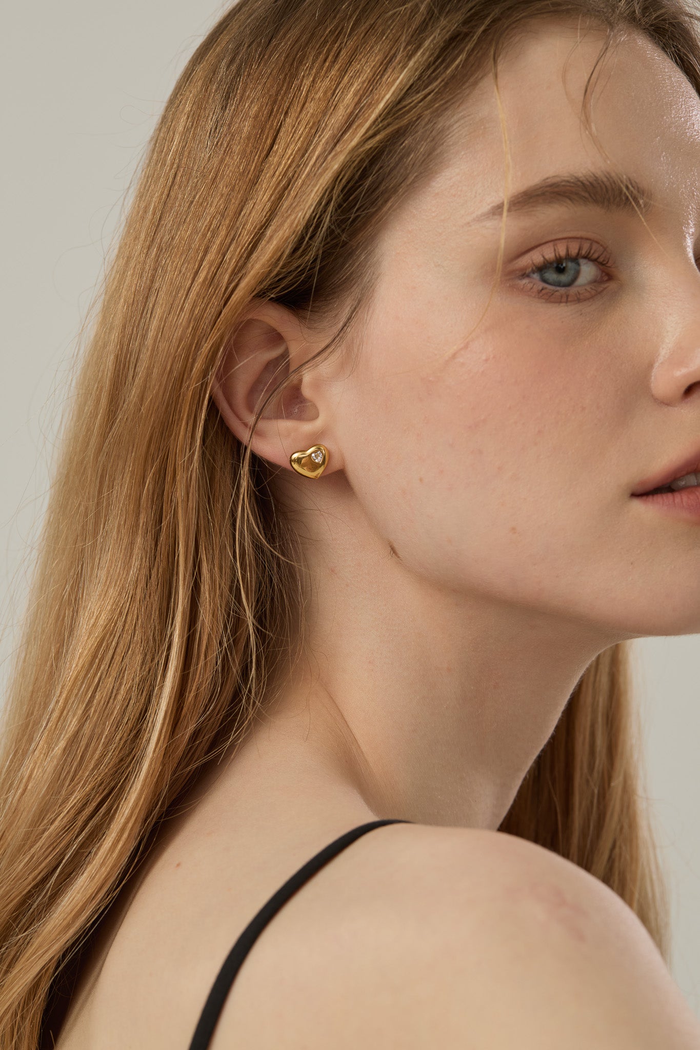 Ciara Heart Stud Earrings - Joey Baby