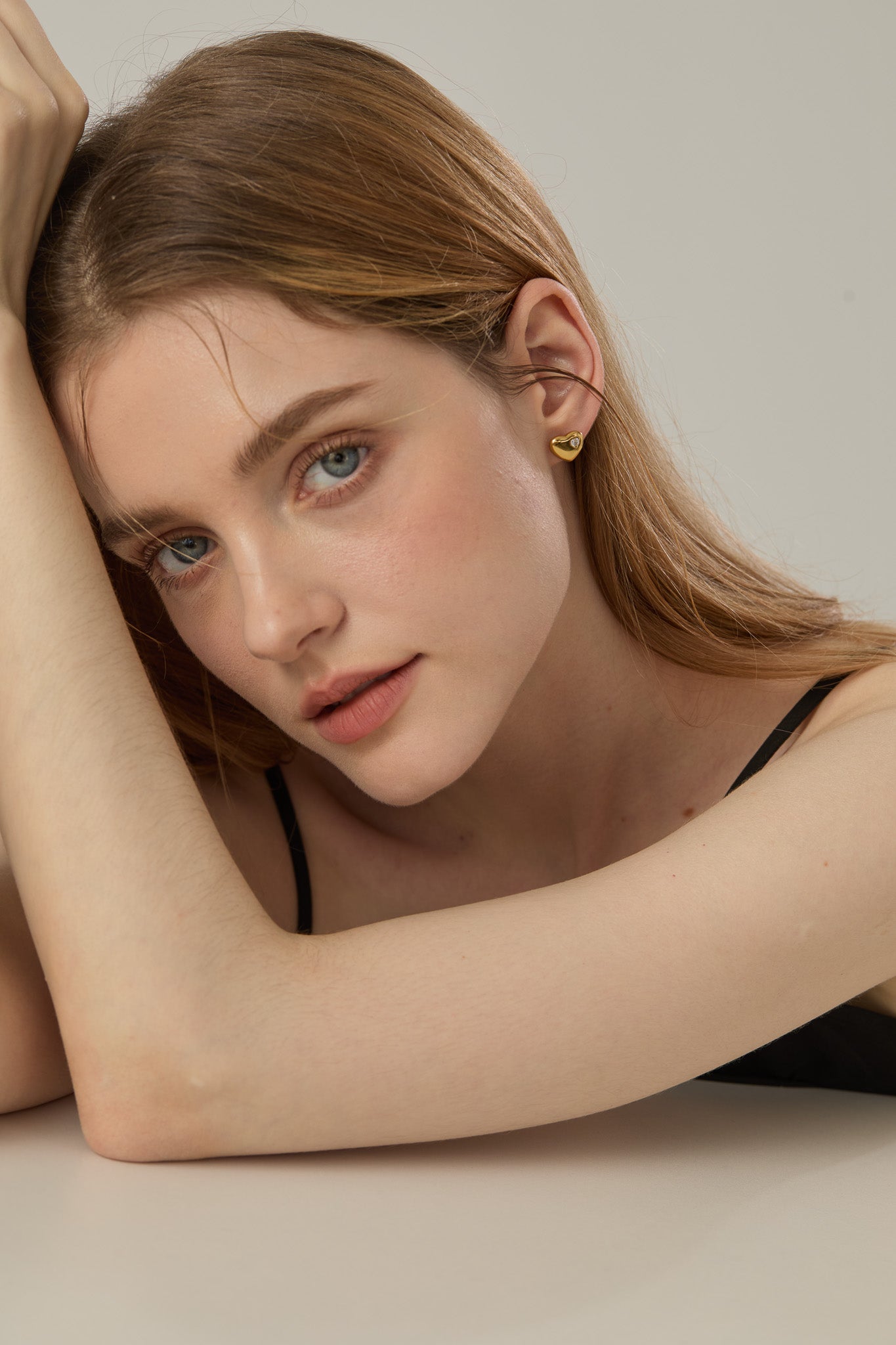 Ciara Heart Stud Earrings - Joey Baby