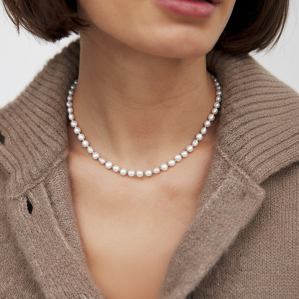 Jean Silver Necklace