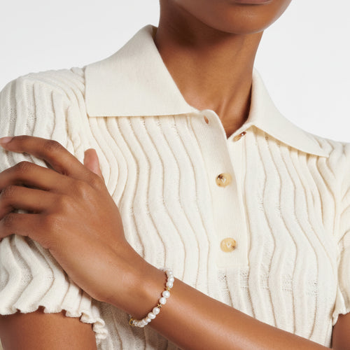 Twinkie & Anne Pearl Bracelet Set – 18K Gold, 2-Piece
