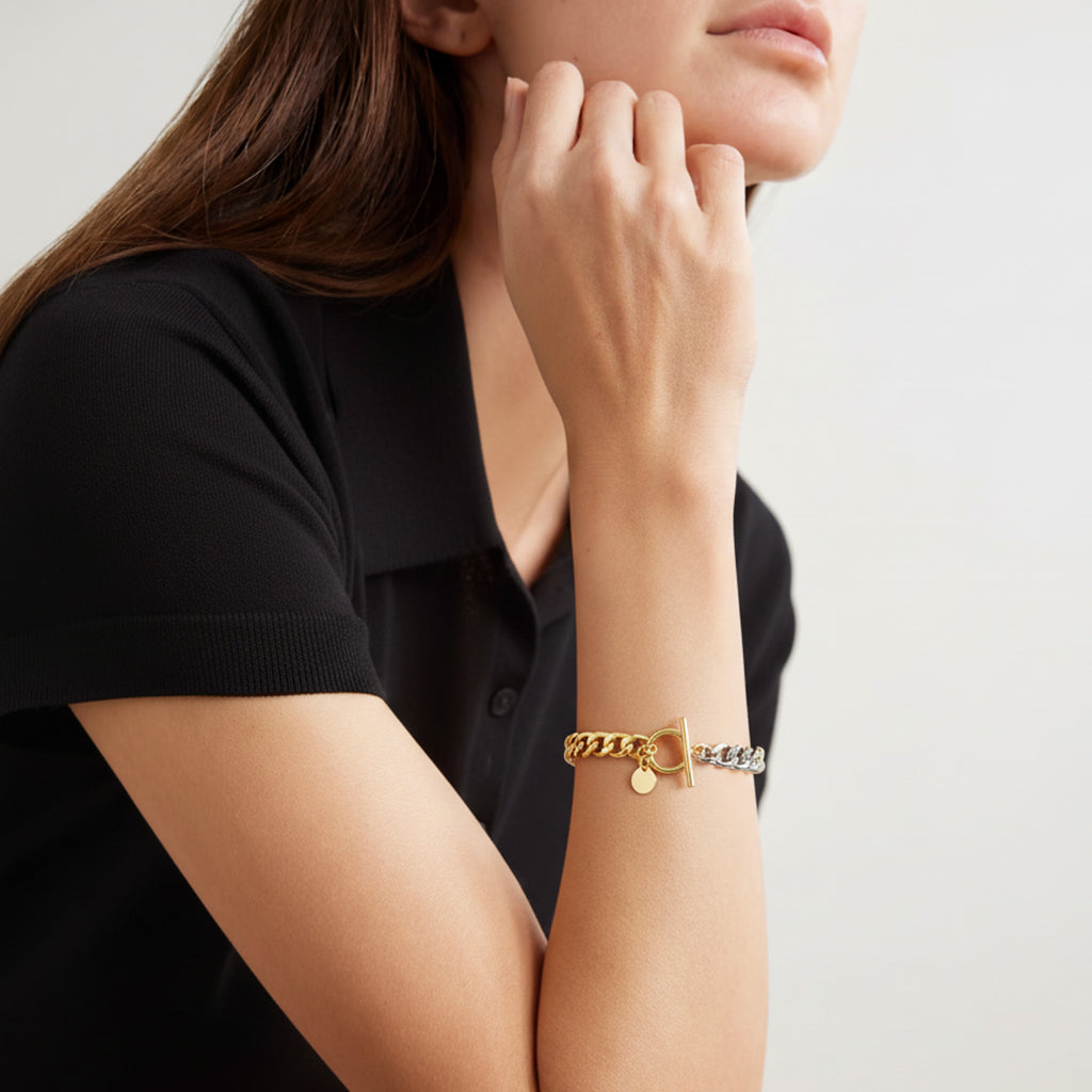 Sake Mixed Metal Bracelet - Joey Baby