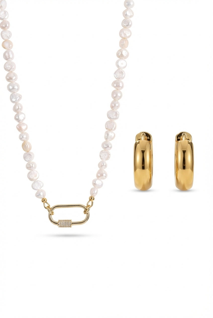 Taylor Necklace + Antoni Earrings Set