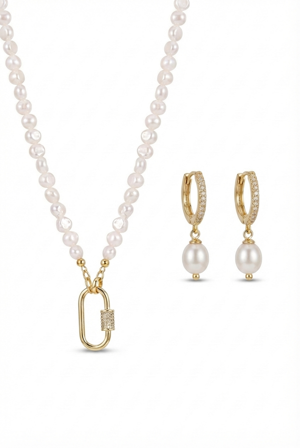 Taylor Necklace +Layla Earrings Set