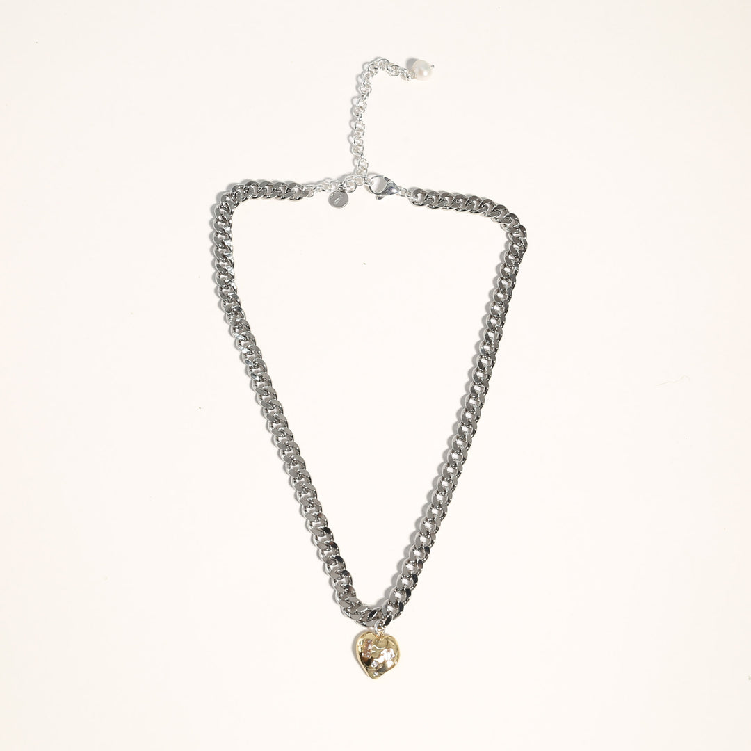 Heart Mixed Metal Necklace - Joey Baby