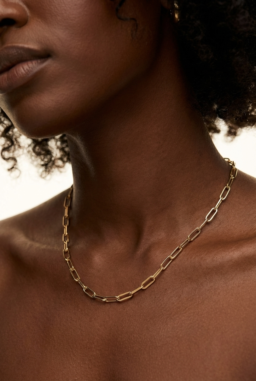 New Anne Necklace + Antoni Earrings Set | Gold