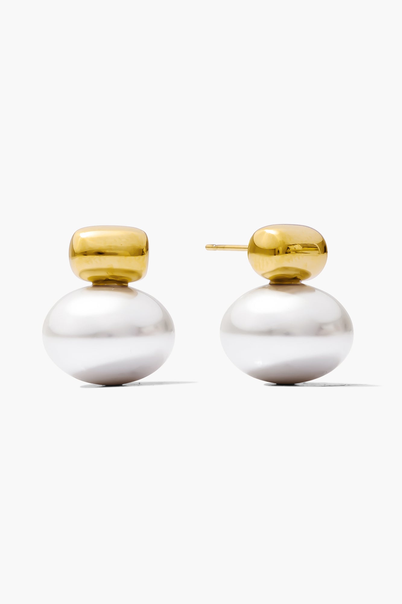 Big Pearl Earrings (Gold)