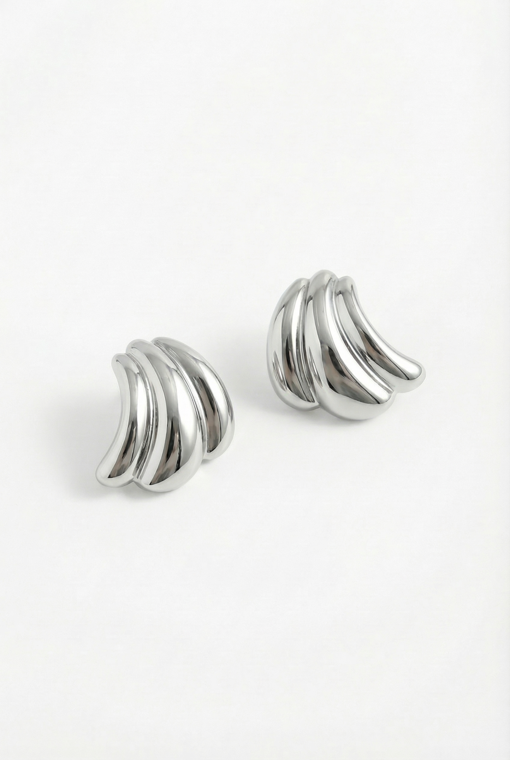Sculptural Curve Stud Earrings