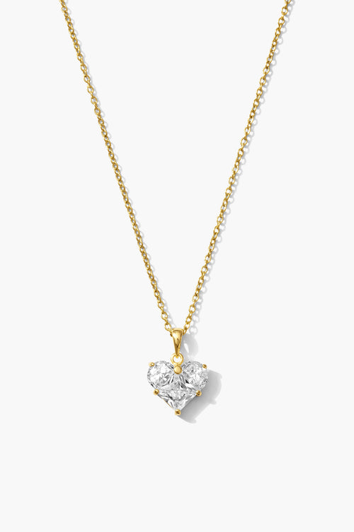 Oma Chain Heart Charm Necklace