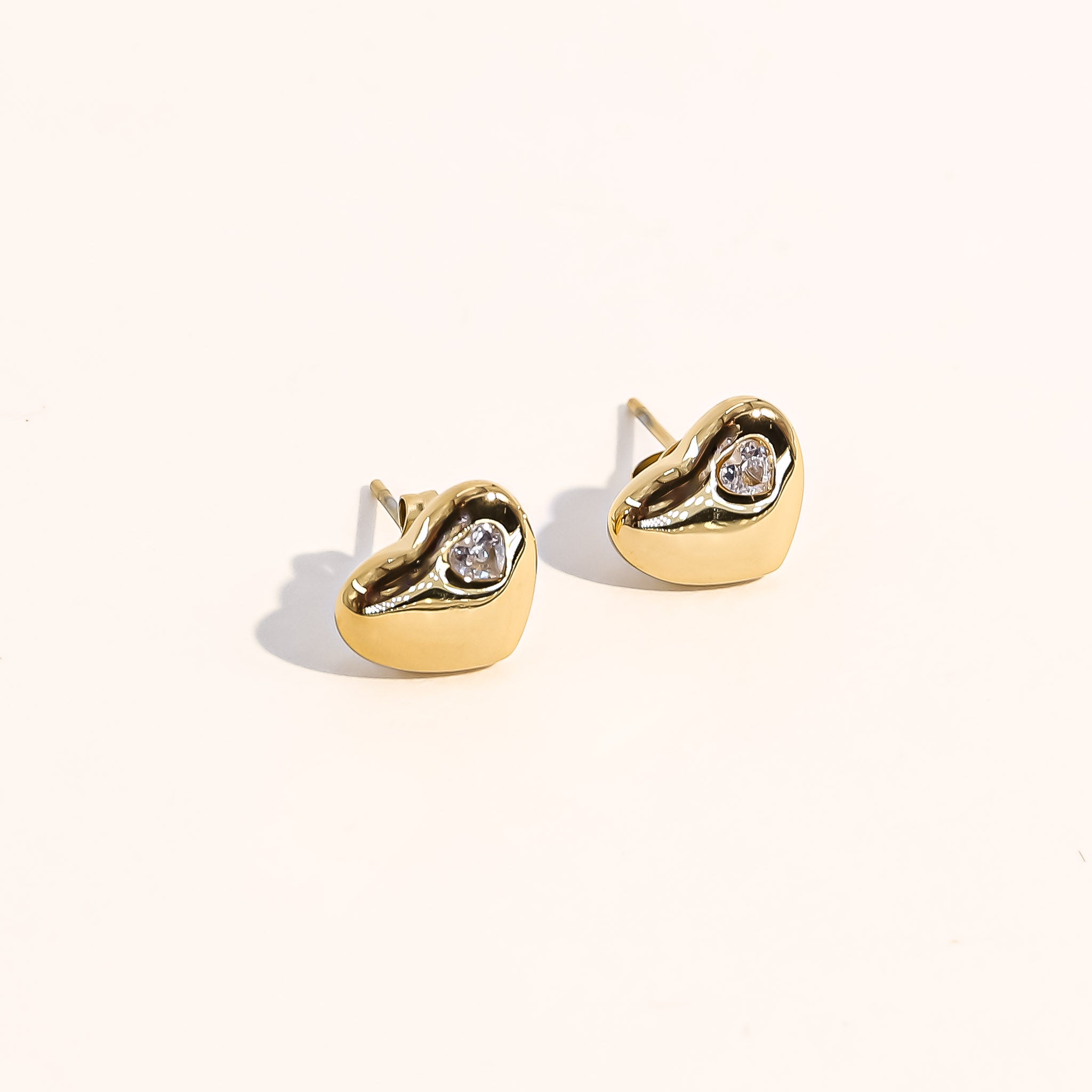 Ciara Heart Stud Earrings - Joey Baby