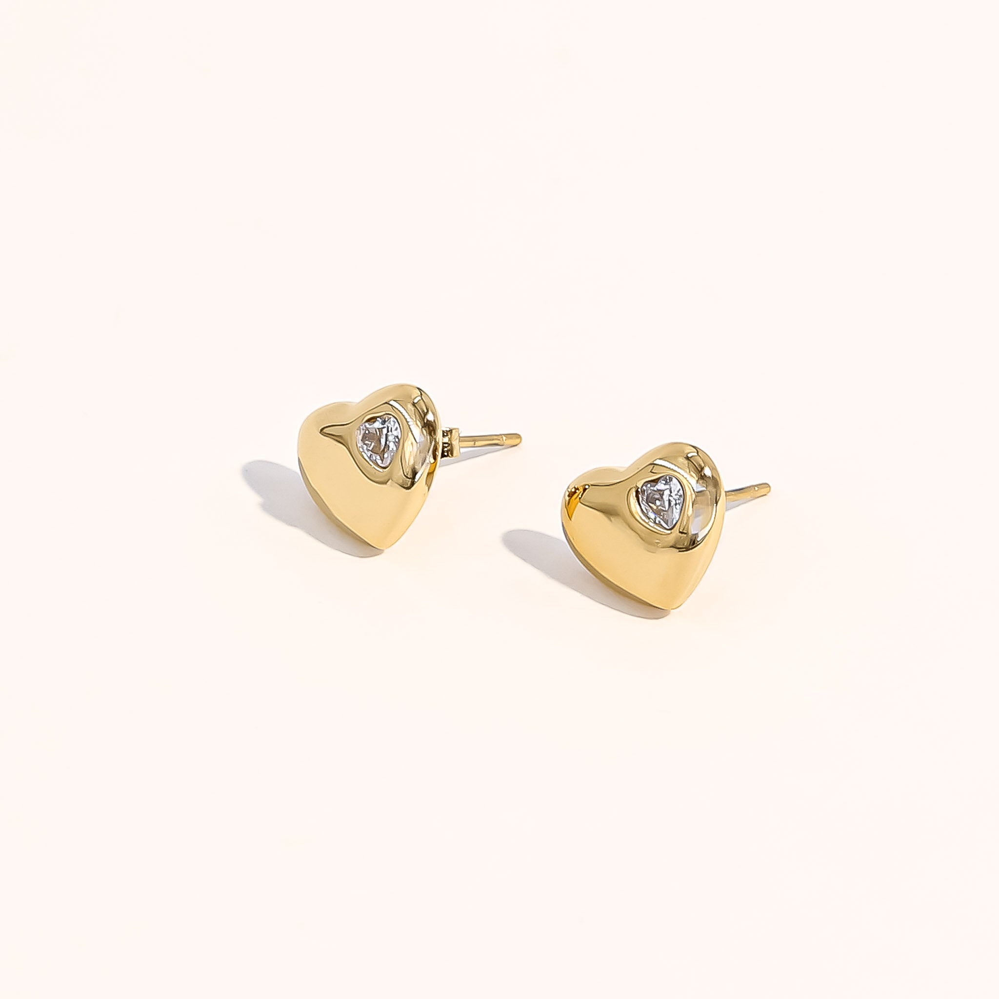 Ciara Heart Stud Earrings - Joey Baby