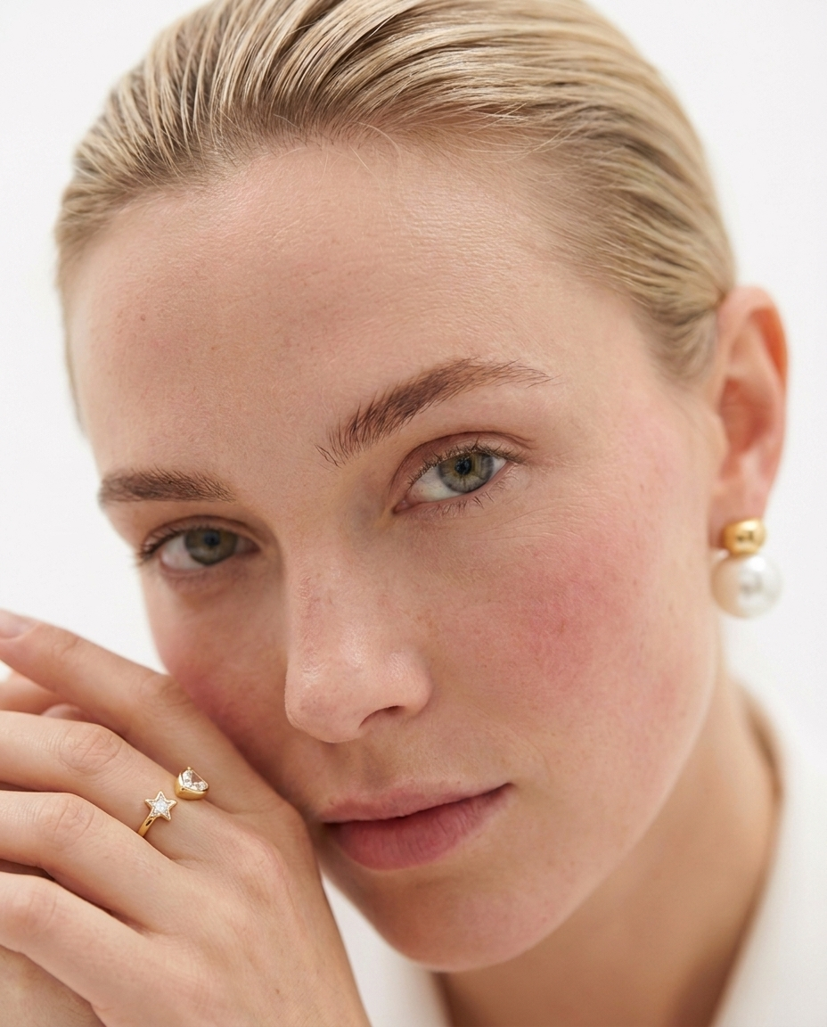 Big Pearl Earrings (Gold)
