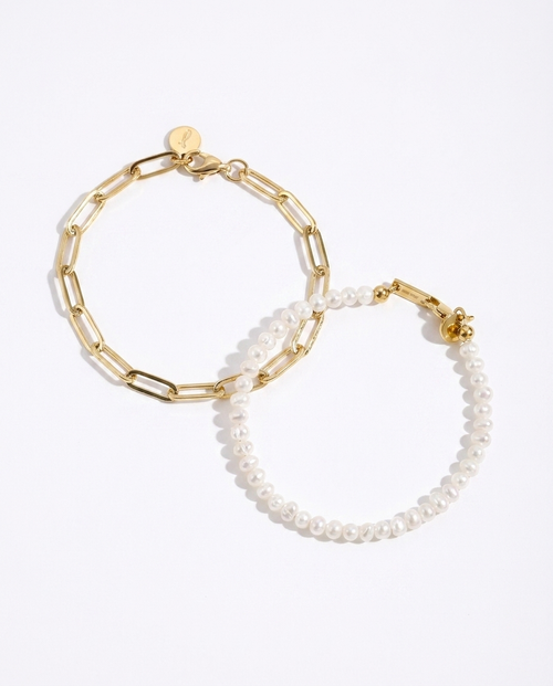 Carrie & Anne Bracelet Gift Set | 18K Gold