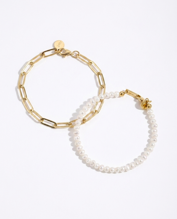 Carrie & Anne Bracelet Gift Set | 18K Gold