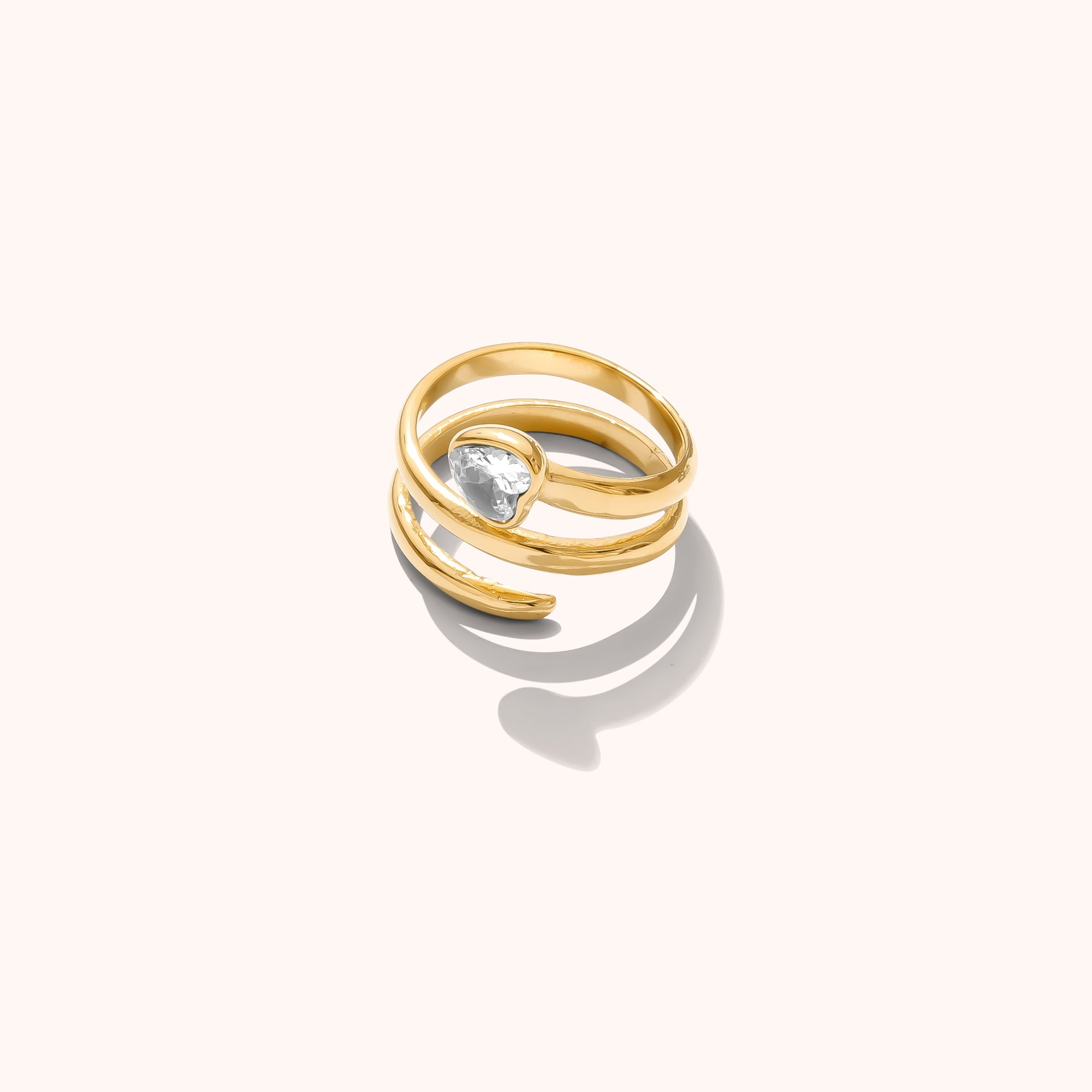 Sadie Stackable Heart Ring Set – Gold Luxe Edition - Joey Baby