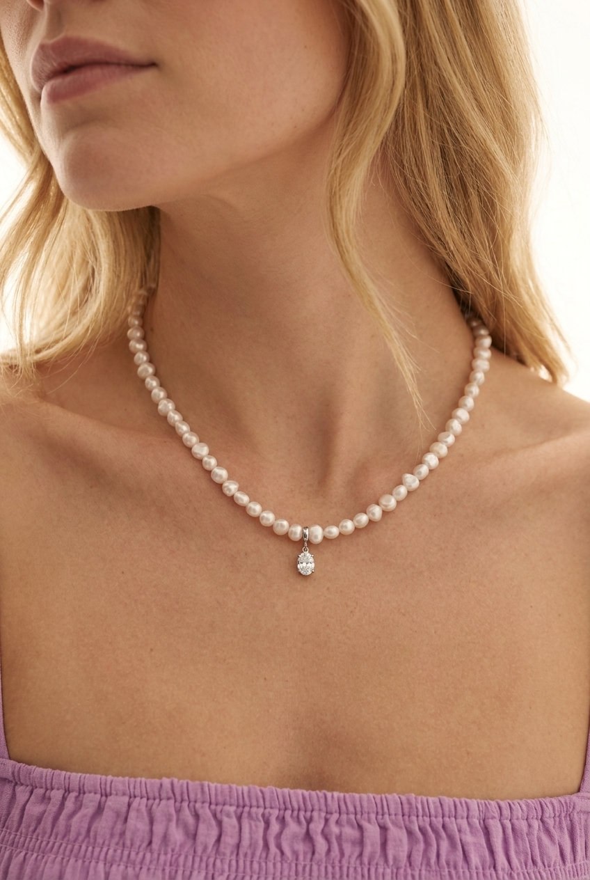 Ola Silver Necklace