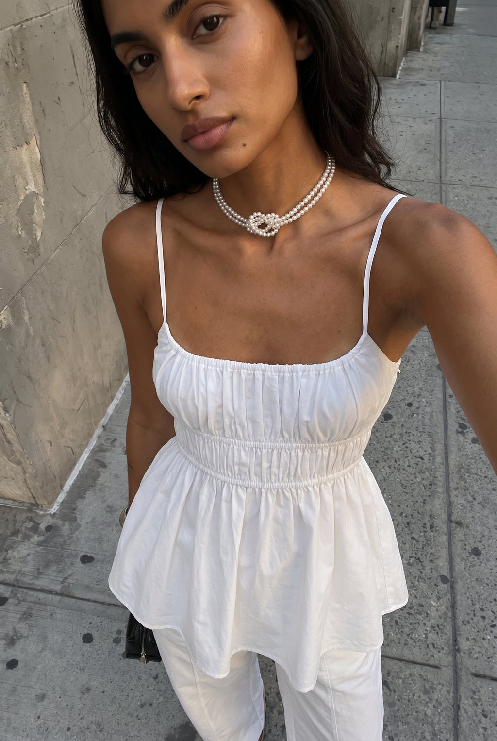 Cece Statement Layered Pearl Necklace