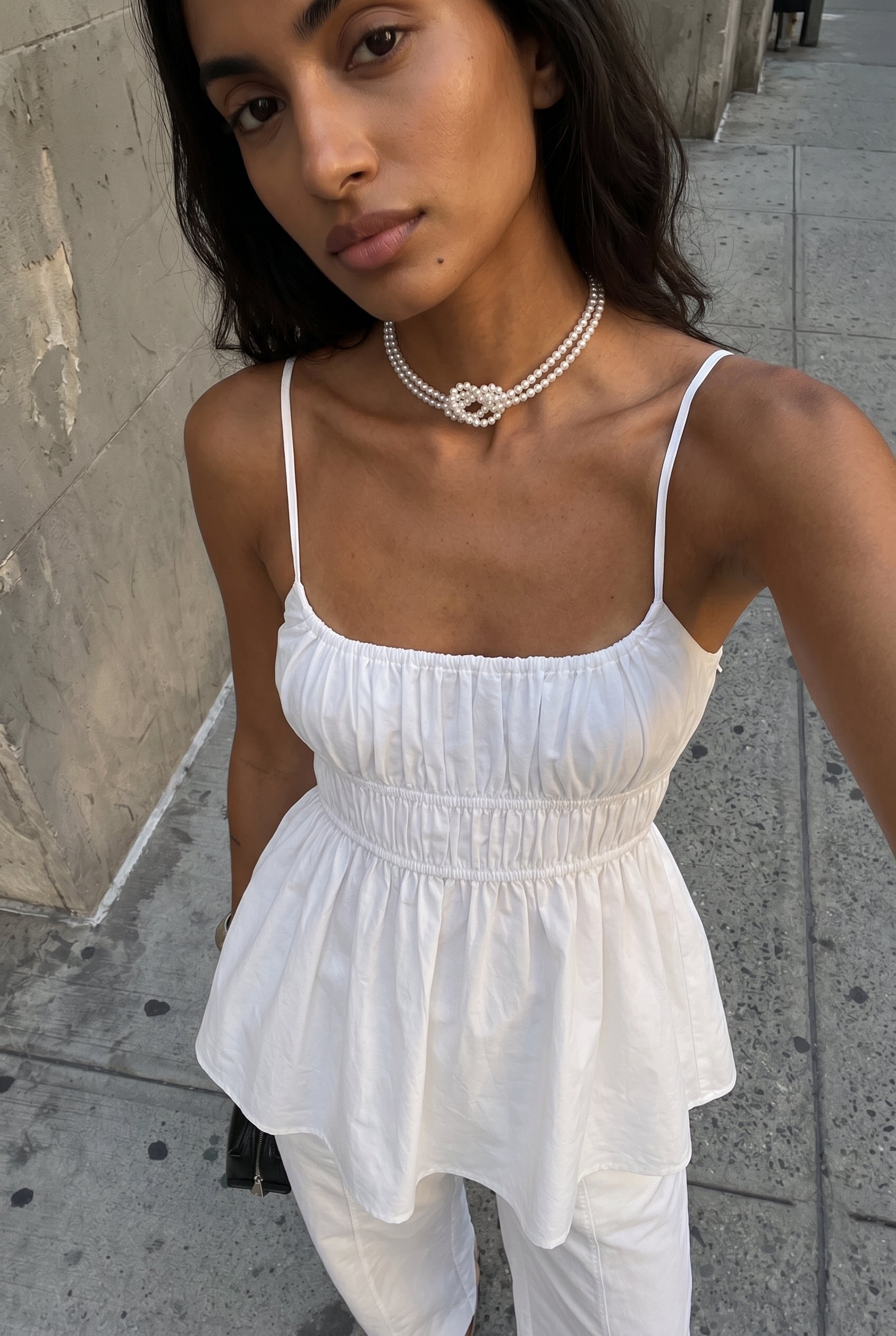 Cece Statement Layered Pearl Necklace