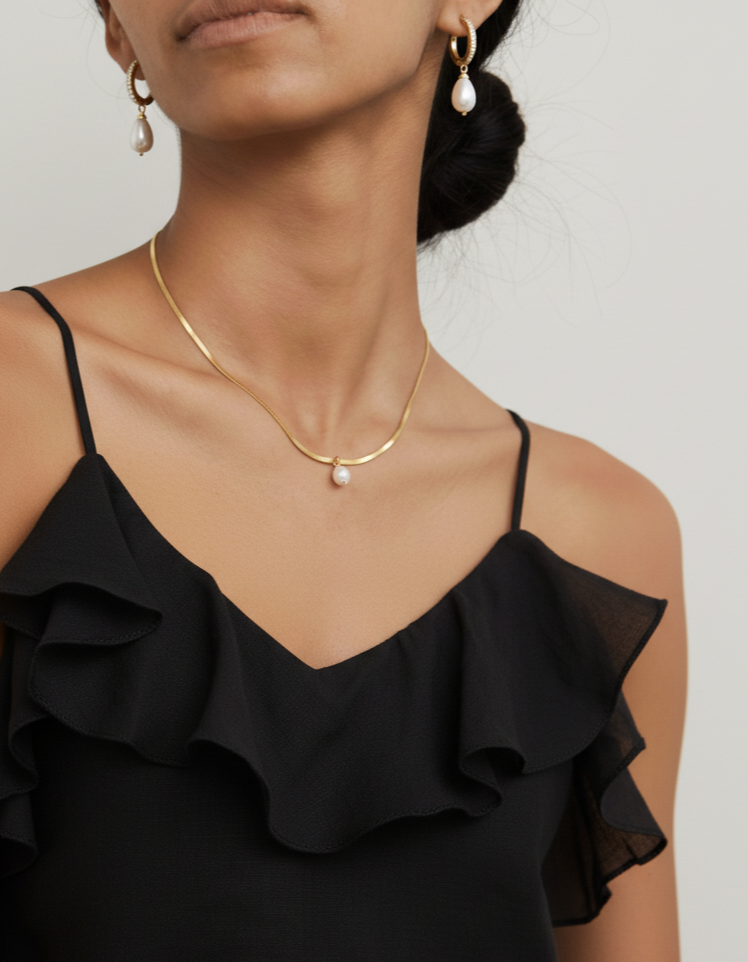 Juliet Snake Chain Necklace - Gold - Joey Baby