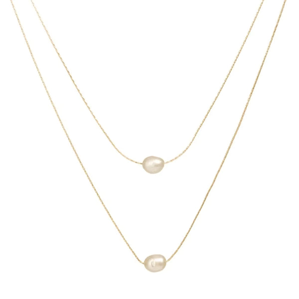 Double Layer Freshwater pearl necklace