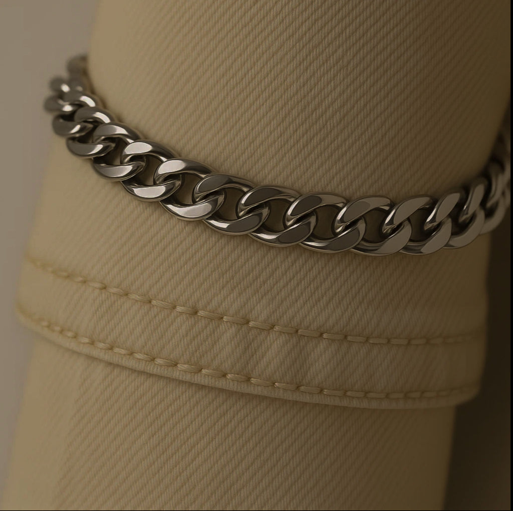 Lisa Silver Cuban Chain Necklace - Joey Baby