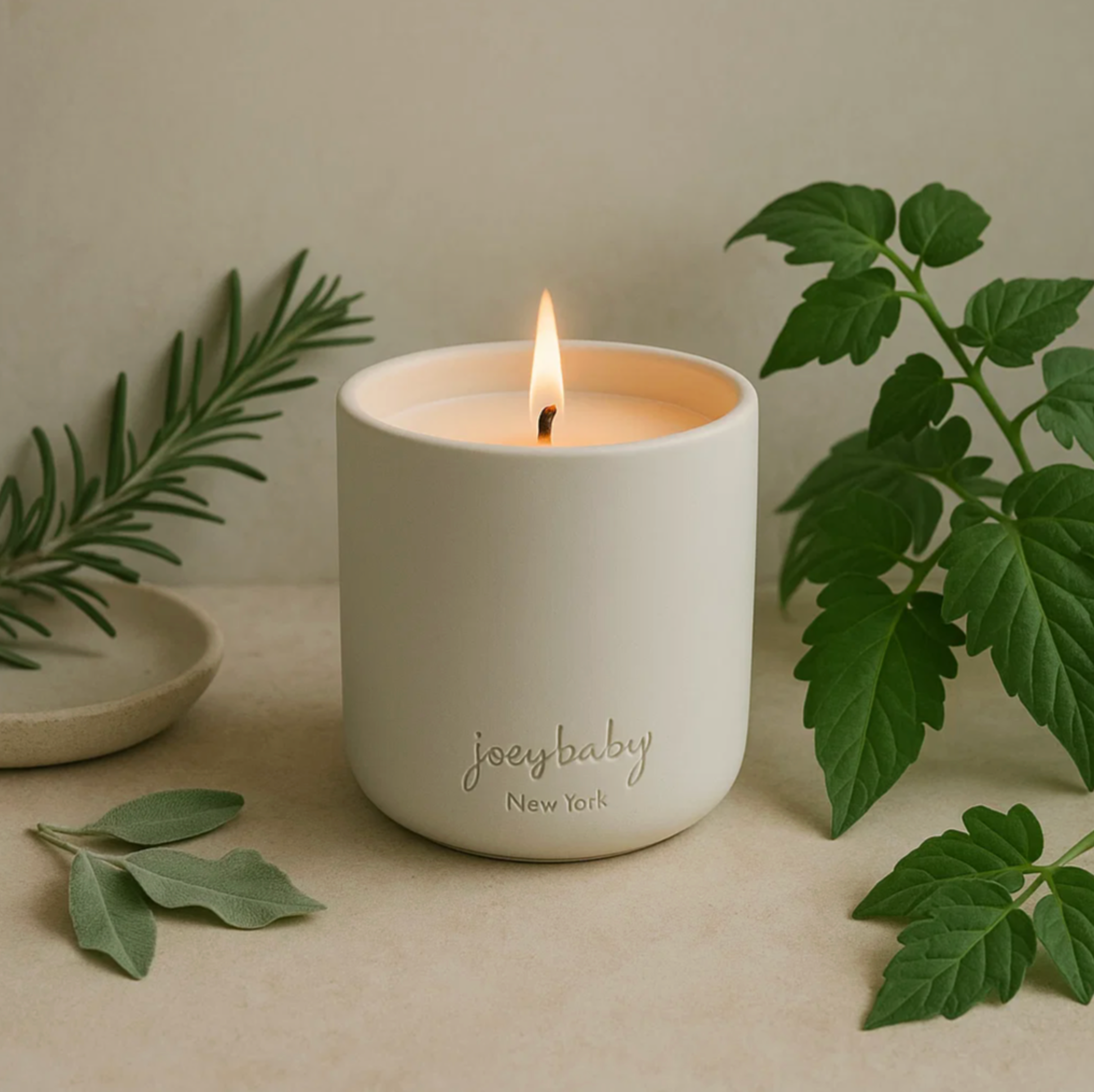 Tomato Leaves Scented Candle - Joey Baby