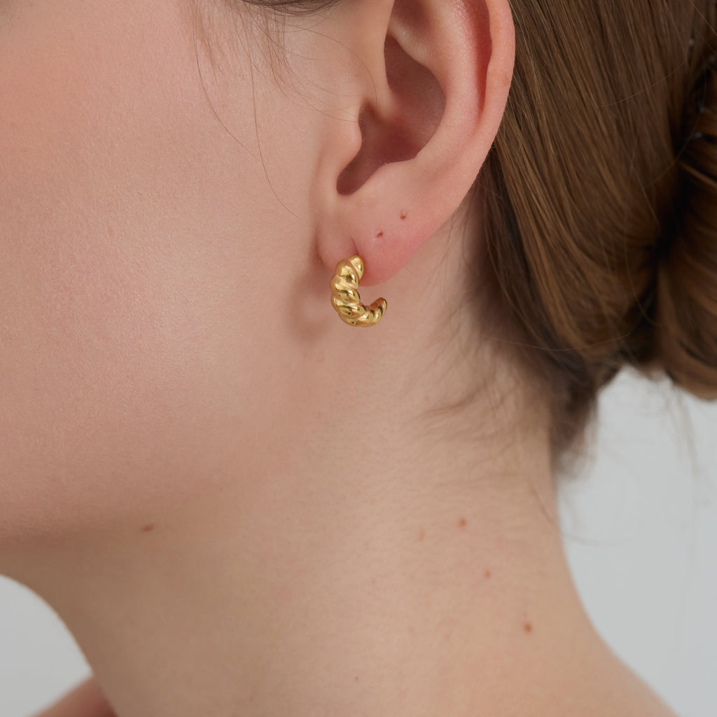 Croissant Earrings – Gold - Joey Baby