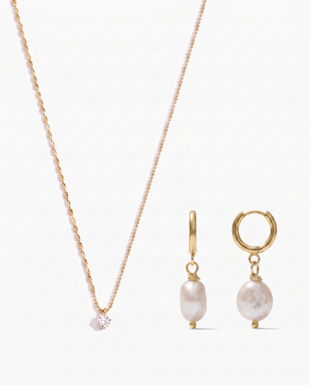 Heidi Necklace + Pete Earrings Set