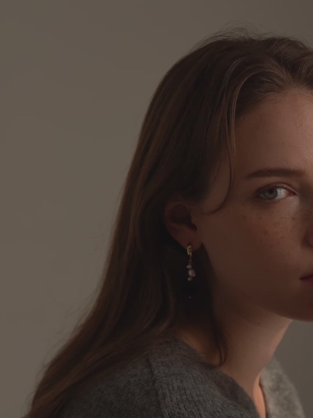 Madison Gold Pearl Drop Earrings