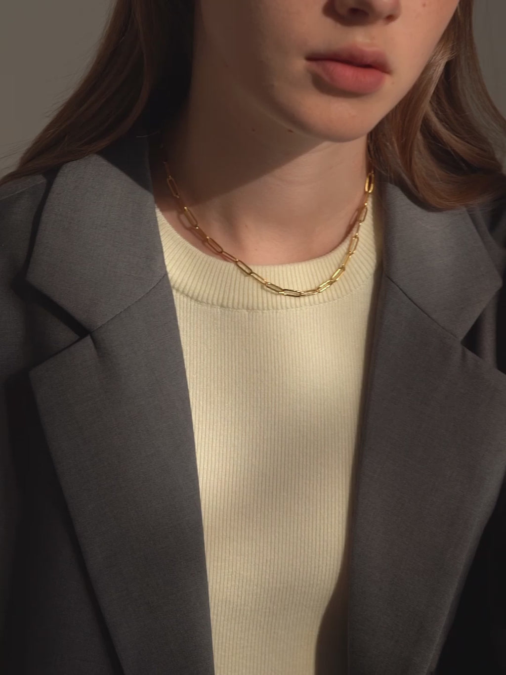 Anne Paperclip Chain Necklace