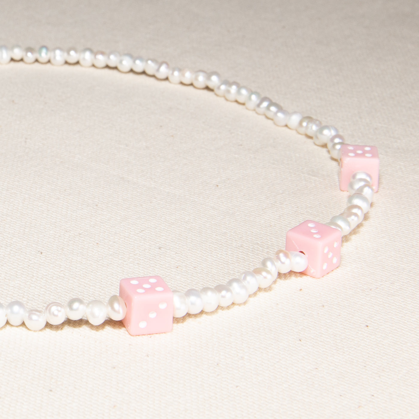 Pink Dice Necklace - Joey Baby